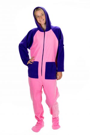Cotton Candy Kajamaz:  Adult Footed Pajamas
