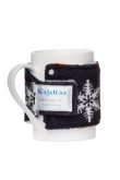 Dog Pawz Snowlfakes Mug Jamz - Fleece Mug Warmer