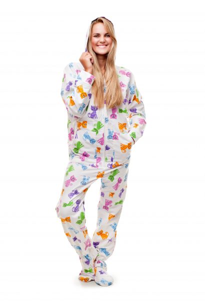 Happy Cats Kajamaz: Footed Pajamas for Adults