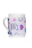 Love Snowflakes Flannel and Fleece Mug Jamz - Flannel Mug Warmer