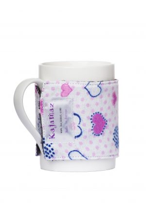 Love Snowflakes Flannel and Fleece Mug Jamz - Flannel Mug Warmer